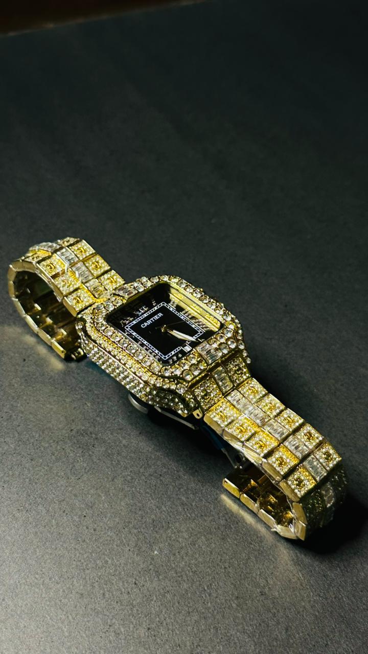 Iced Out Cartier Golden