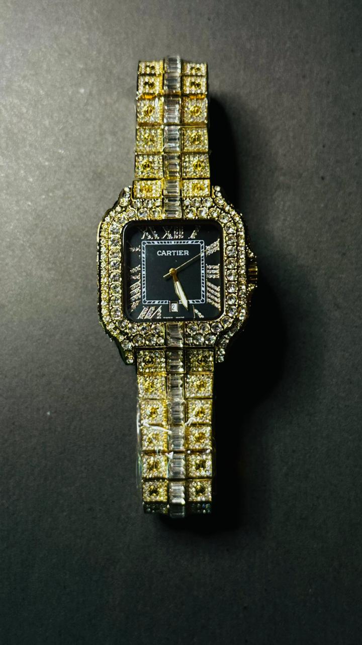 Iced Out Cartier Golden