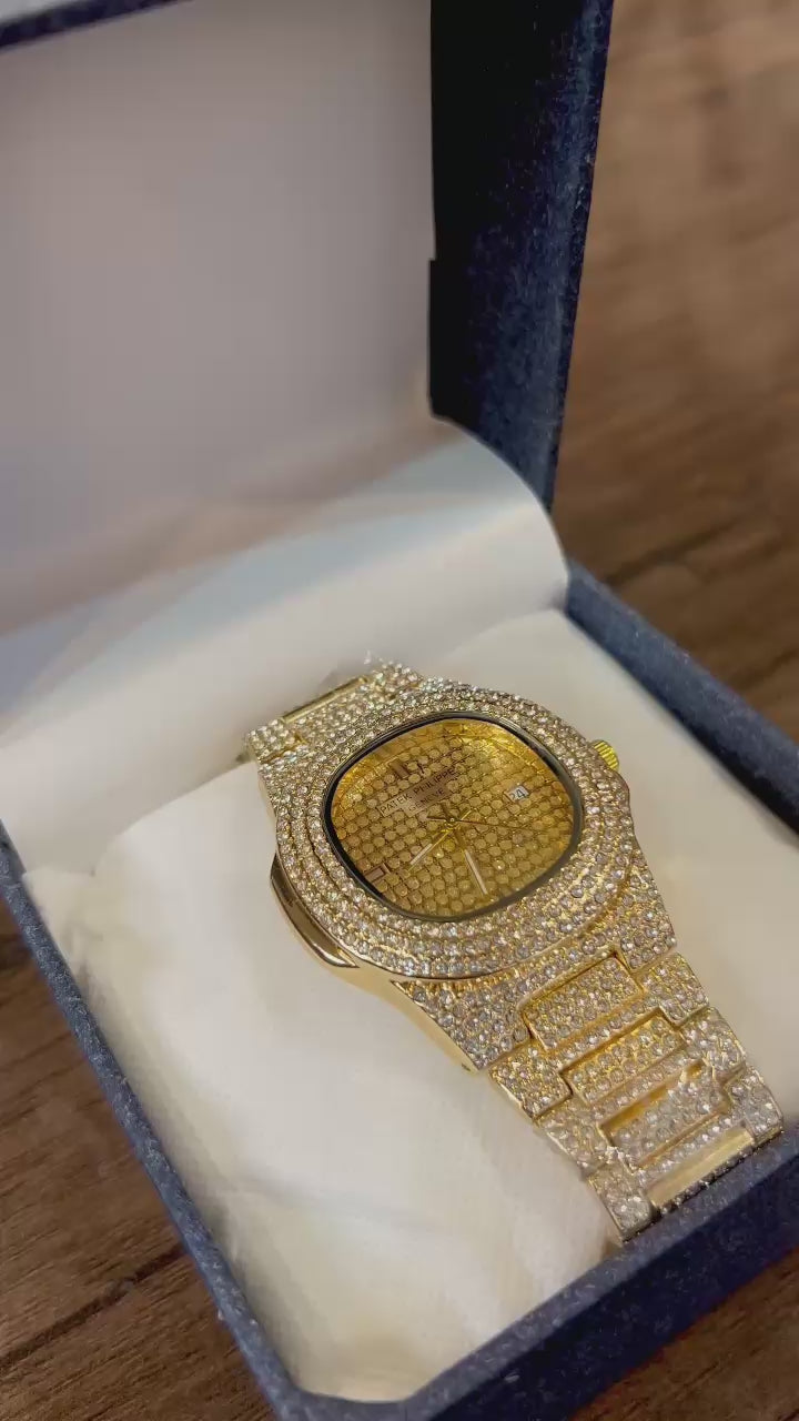 Iced out Patek Philippe (Gold Edition)